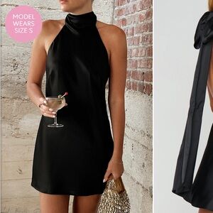 Show Me Your MuMu Black Backless Dress